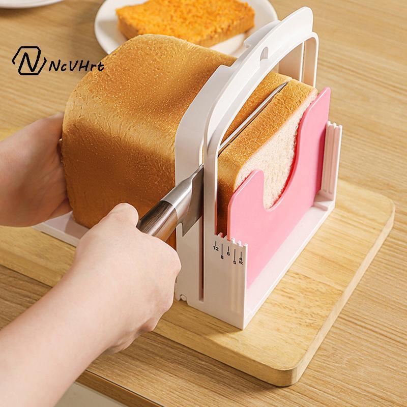 NcVHrt Có Thể Gập Lại Bánh Mì Nướng Máy Thái Chân Đế Nhựa Sandwich Cắt Khuôn Loaf Cắt Ra Dụng Cụ Nướng Bánh Tiện Ích Nhà Bếp Mới