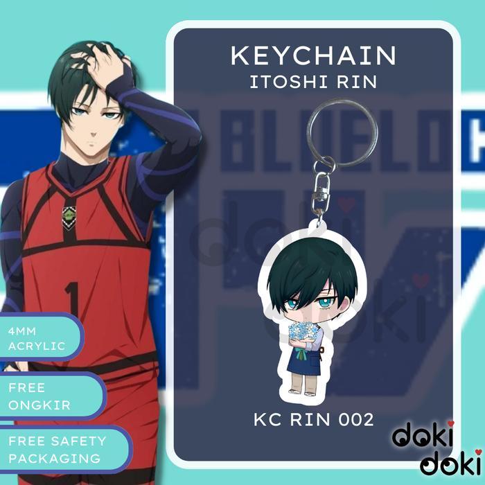 GANTUNGAN KUNCI KEYCHAIN ANIME ITOSHI RIN BLUE LOCK - KC RIN 002