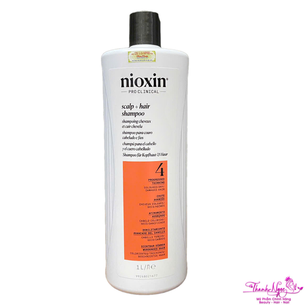 Dầu gội chống rụng tóc Nioxin System 4 Shampoo 1000ml ( New 2025 ) . TN
