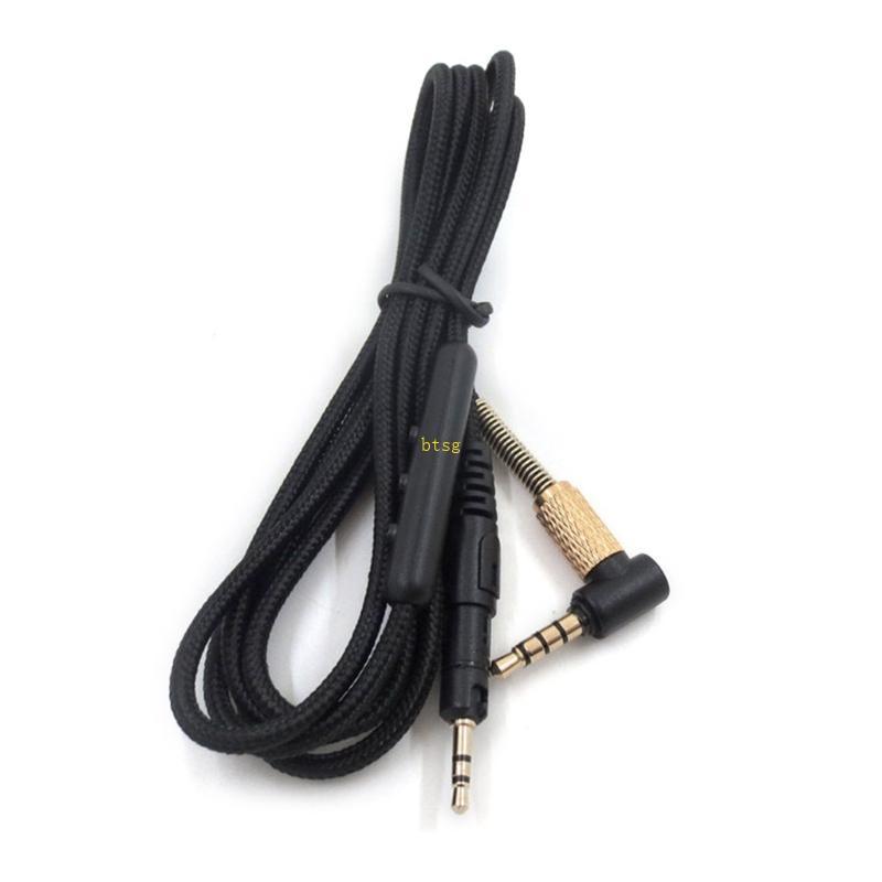Premium Braided  Cable In-line Control for ATH M50X/M40X/M70X Headphones