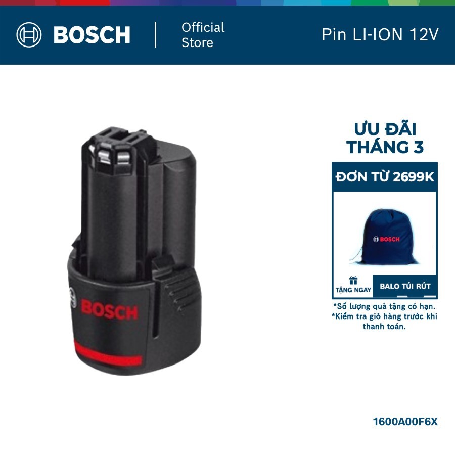 Pin Bosch (12V 2.0Ah LI-ION) lẻ