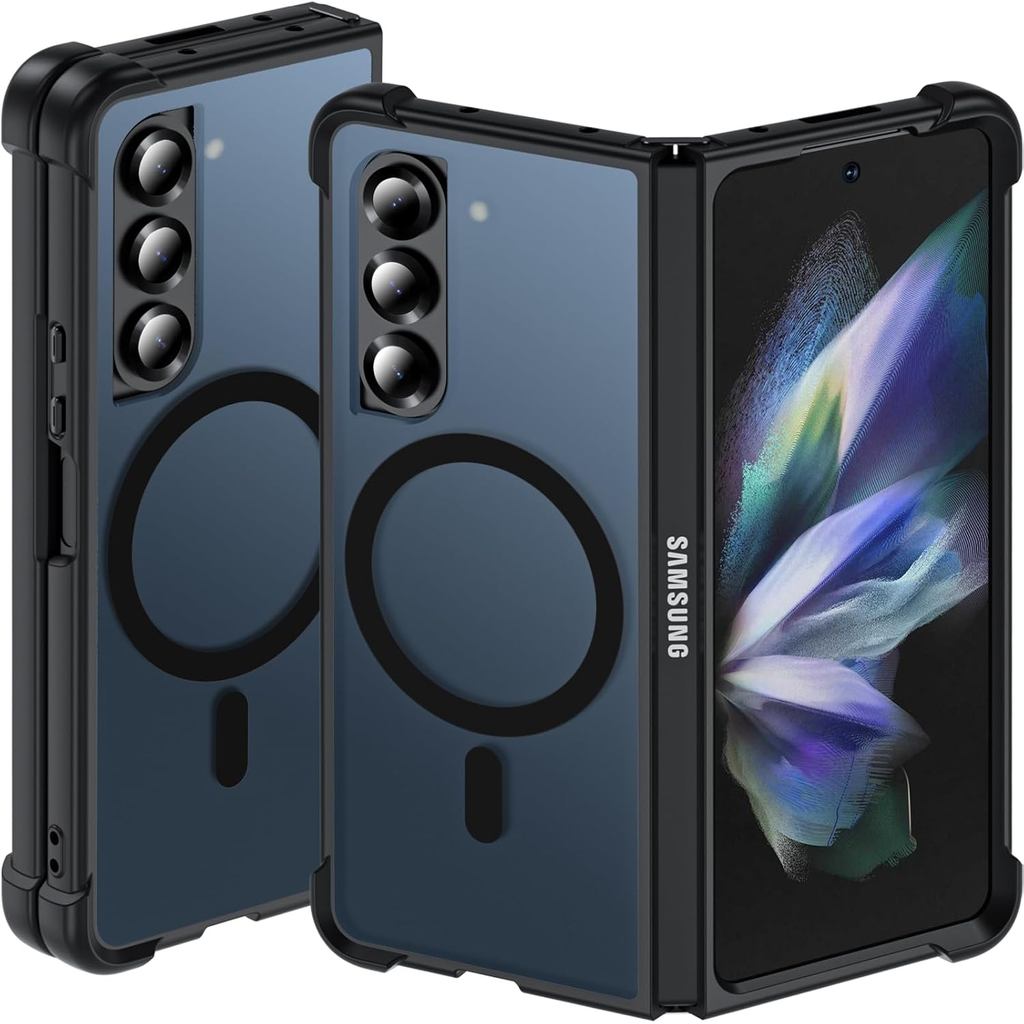 Hensinple cho Ốp lưng Samsung Galaxy Z Fold 4 từ tính, Ốp lưng Z Fold4 [Tương thích với MagSafe] [Sl
