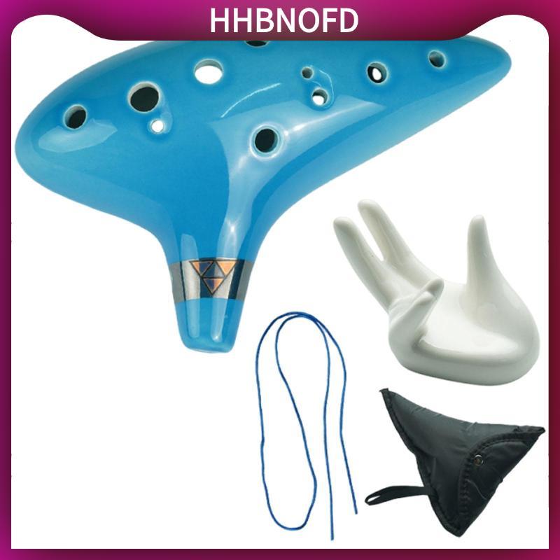 Gốm Chuyên Nghiệp Ocarina 12 Lỗ Mini Sáo Điều Chỉnh Chính Xác Tay Còn Lại Cho Trẻ Tập Đi Học Âm Nhạc