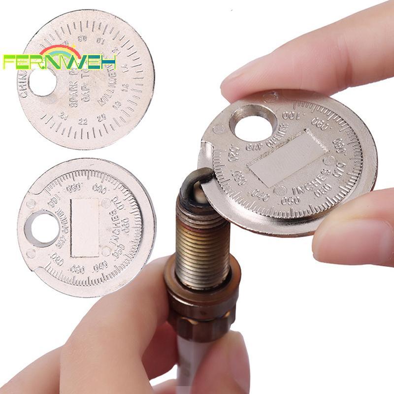 [Fernweh] 1PC 0.6-2.4mm Phạm vi Đồng xu Bugi Gage Gap Tool Feeler Spark Plug Gap Tool [MỚI]