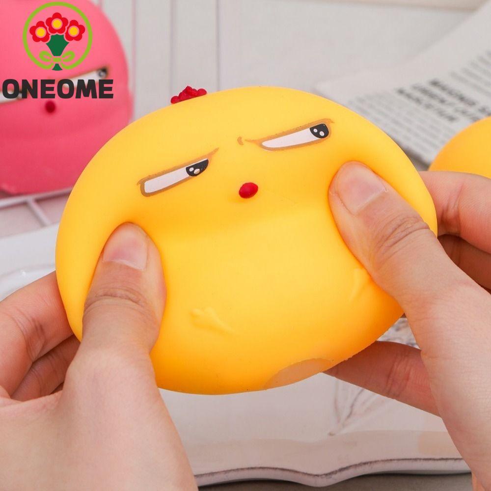 ONEOME Hoạt Hình Fidget Toy, Little Yellow Chicken Fidget Chicken Bóp Đồ Chơi, Mới Lạ Cảm Giác 3D PU