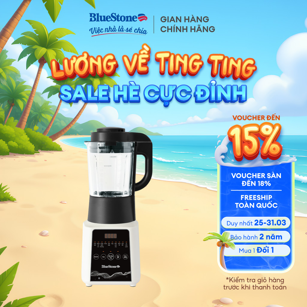 Máy Làm Sữa Hạt BlueStone BLB-6028 | 1.75L – 1000W – Chống Trào, Độ Ồn Thấp – Nấu Đa Năng – Bảo Hành 2 Năm
