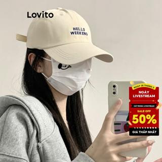 Lovito Mũ thông thường Mũ có thể điều chỉnh chữ cái cho nữ LFA09491