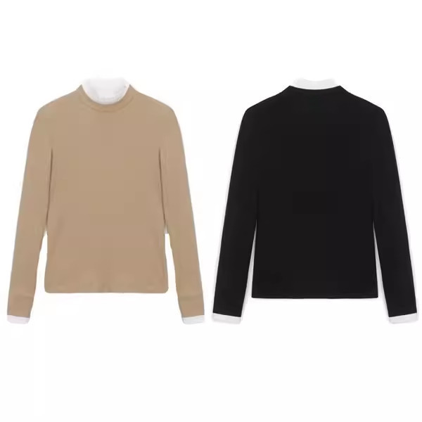 5TEV G**re24New golf apparel for women, base layer with stretch fabric and long sleeves