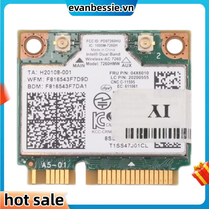 Notebook Tích Hợp Thẻ Không Dây Cho 7260HMW 7260AC 867M Dual Band 5G Thẻ Không Dây BT4.0 Cho 04X6090