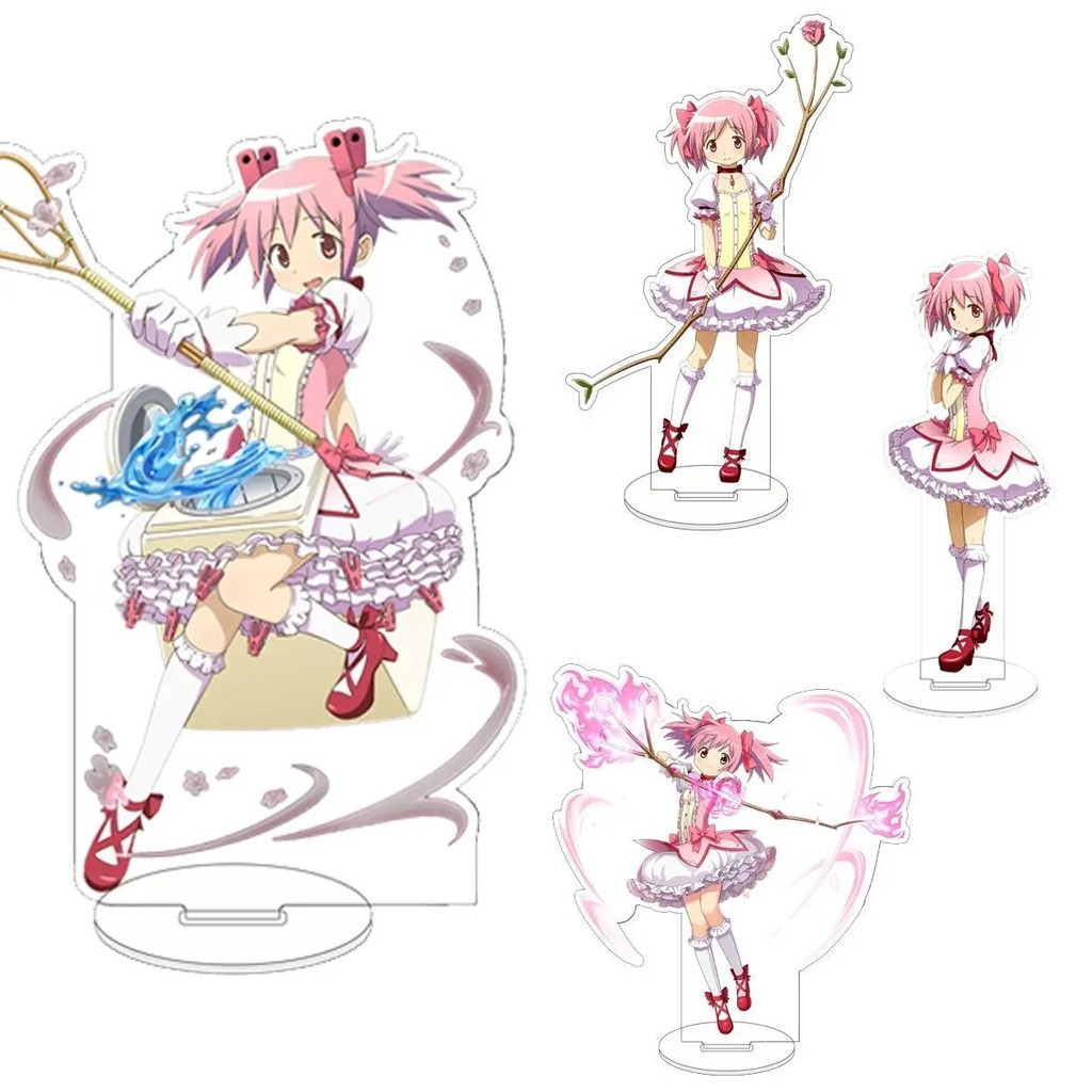 Standee Madoka Magica Mô Hình Anime Acrylic Trang Trí Bàn Học Puella Magi Madoka Magica Figure Mica 