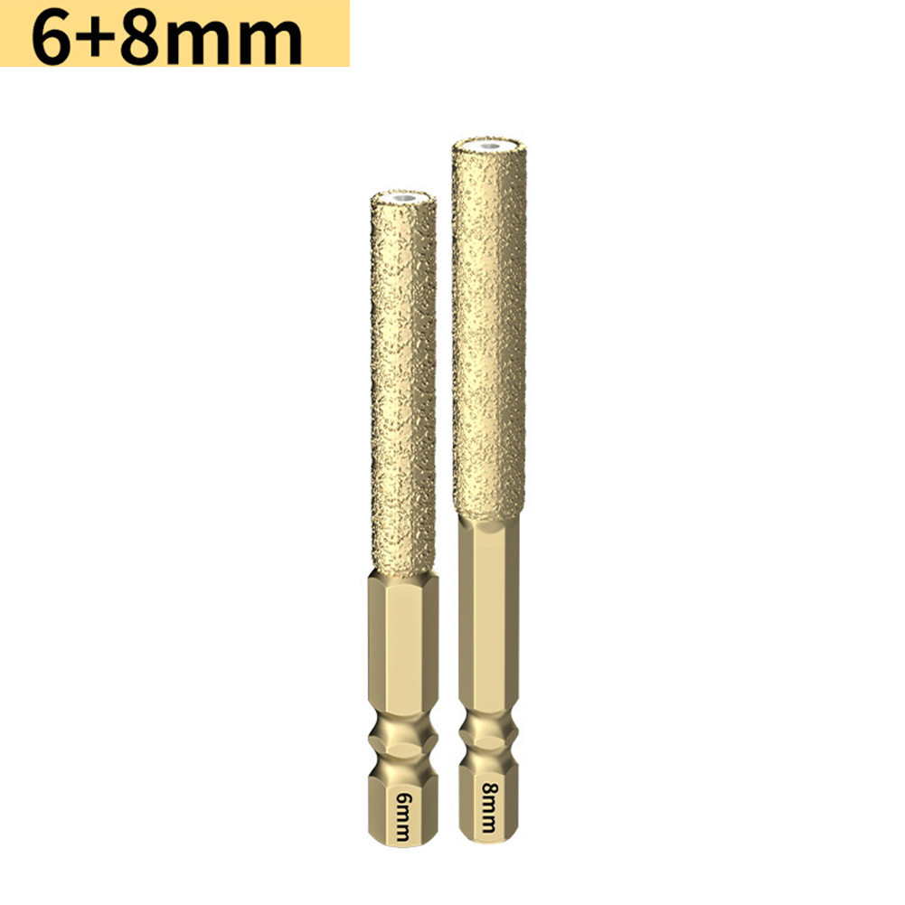 [HERPEVN]Hex Shank Dry Emery Drill Bit for Marble Granite Concrete Hole Drilling[Ready stock]