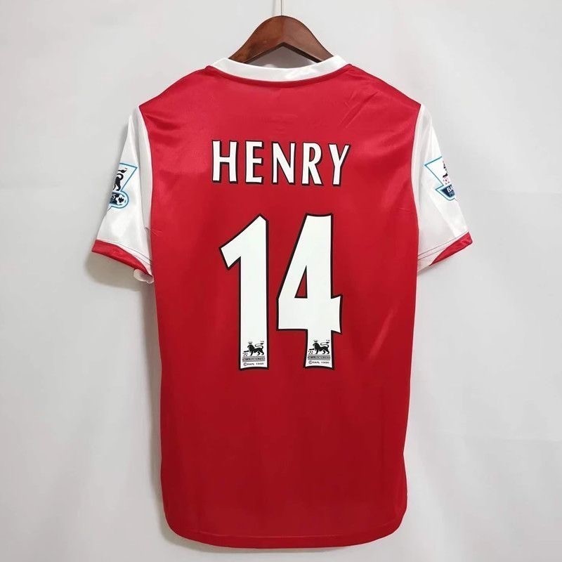 S-XXL 2006-2008 Arsenal Home S-2XL Áo bóng đá Jersey tay ngắn cổ điển