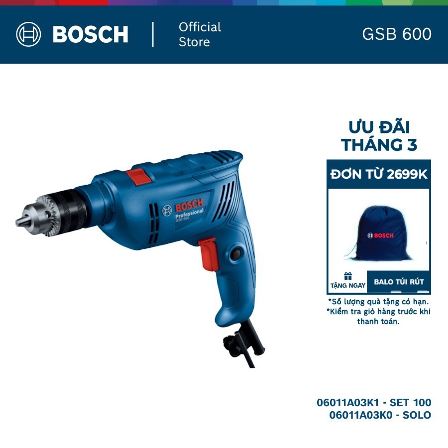 Máy khoan động lực Bosch GSB 600