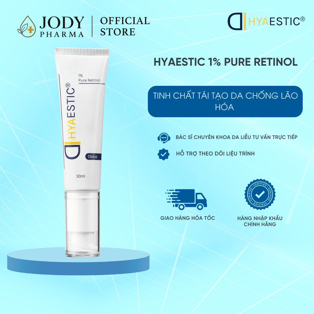[HÀNG CÔNG TY] Tinh chất tái tạo da chống lão hóa 1% Retinol nguyên chất Hyaestic 1% Pure Retinol
