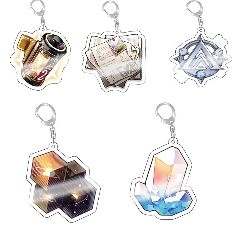 Móc khóa mica Honkai Star Rail hình vé tiếp tế Star Rail Pass Special Pass Ngọc Ánh Sao phụ kiện gam