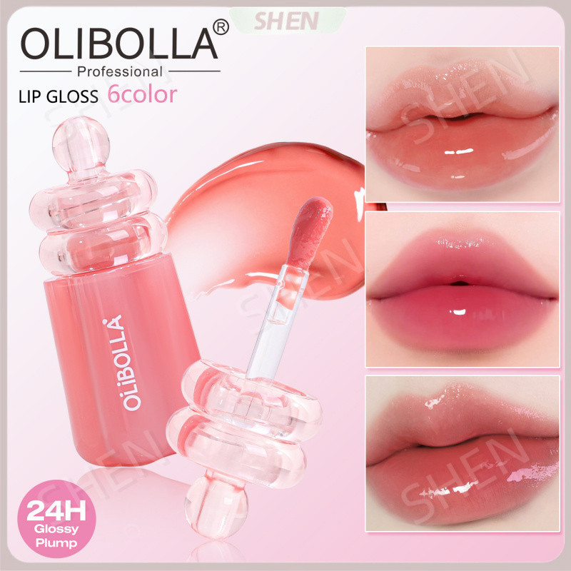 6 Màu Gương Son Bóng 24H Giữ Trang Điểm Nâng Môi Nước Bóng Son Bóng