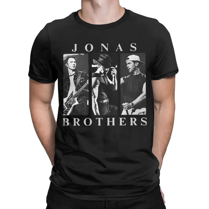 Joe Jonas Poster In Áo Thun Cho Người Hâm Mộ Rời Phù Hợp Với Phong Cách Thường Ngày Quá Khổ Cổ Tròn 