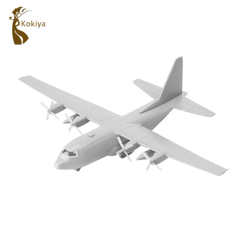 Mô hình máy bay vận chuyển 1 / 144, Mô hình đồ chơi máy bay thu nhỏ C130 4D có quà tặng đứng