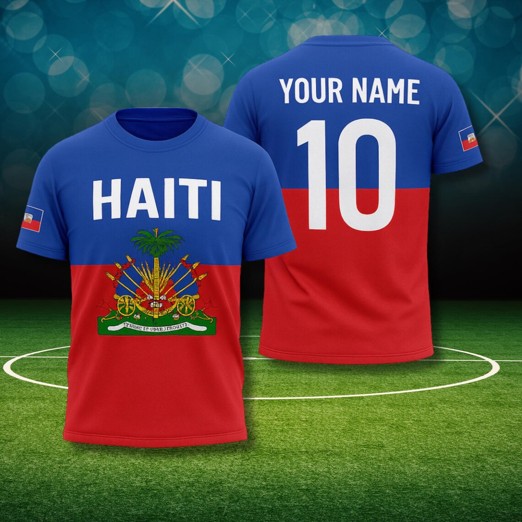 2026 Mới Haiti Áo Phông Bóng Đá Thể Thao Thường Ngày Haiti Bóng Đá Jersey Miễn Phí Tùy Chỉnh Tự Làm 