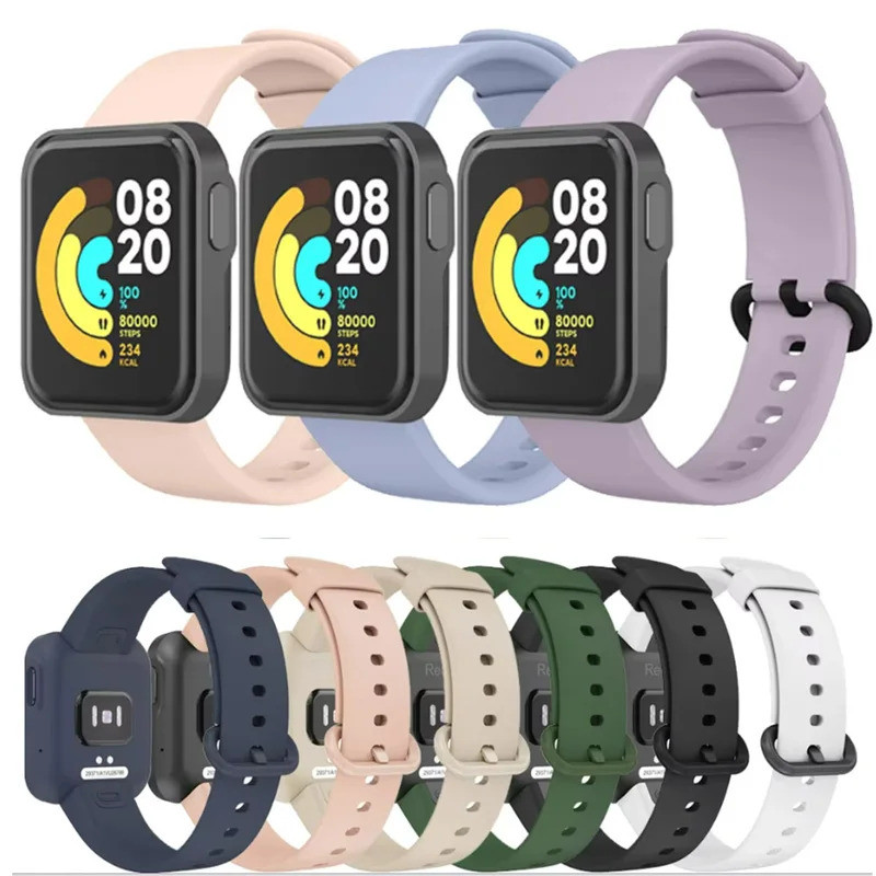 Dây đeo silicon màu mới cho Xiaomi Mi Watch Lite / Redmi Watch Lite Band Vòng đeo tay cho Xiaomi Mi 