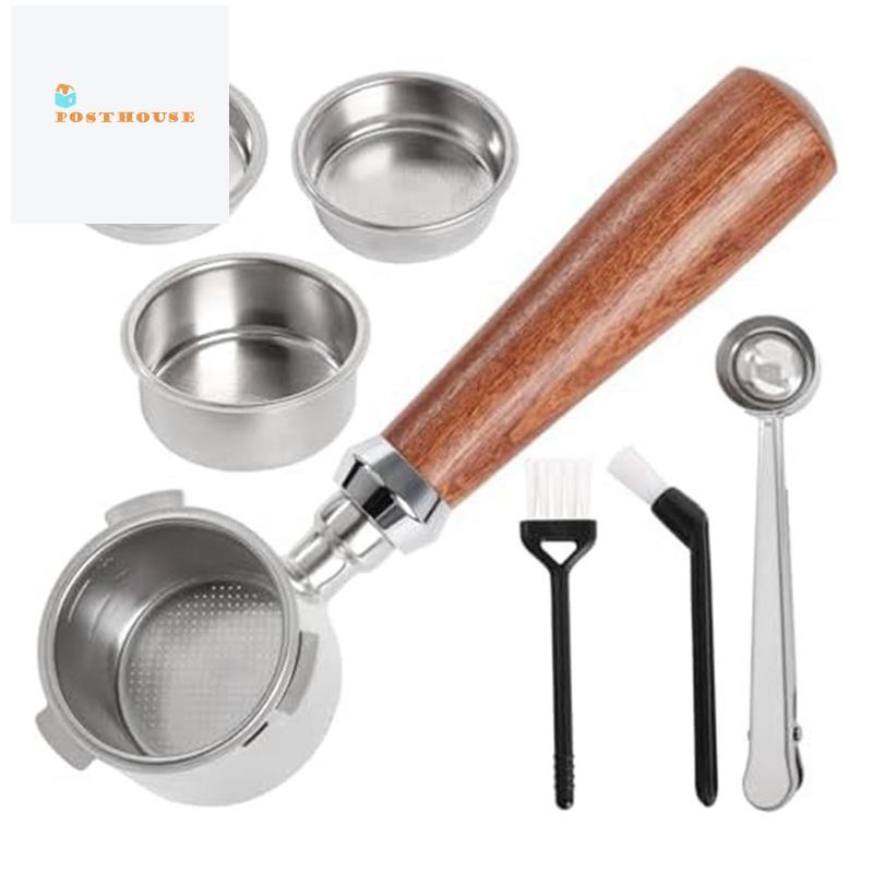 Portafilter 51mm với Giỏ Lọc 1 / 2 / 4 Cốc 51mm Portafilter Thép không gỉ Espresso Bộ Giỏ Lọc Tay Cầ