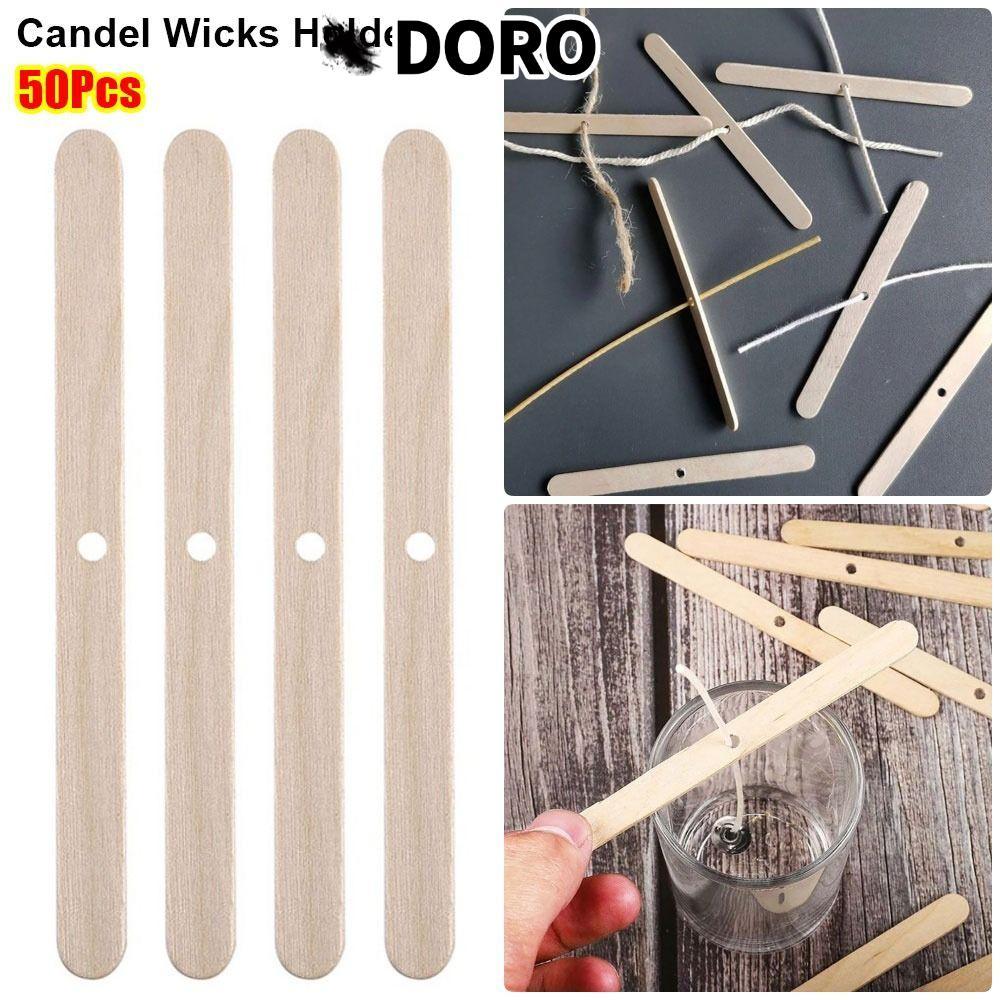 DORO 50 Cái Candel Dụng Cụ Làm, Giá Đỡ Candel Gỗ 114mm, Thiết Bị Định Trung Tâm DIY Bền Đẹp Phụ Kiện