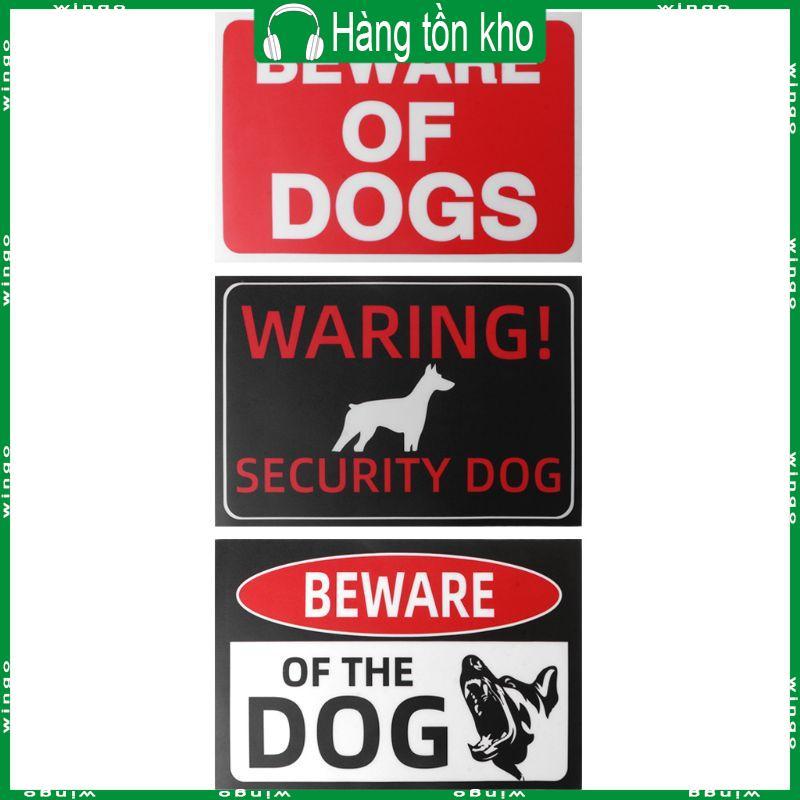 WIN Metal Beware of Dog Sign Beware of Dog Warning Sign 11 8x7 8Inch để sử dụng trong nhà và ngoài t