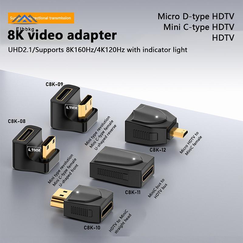 EIbbkg MINI HDMI Sang HDMI Adapter Chuyển Đổi Video Player 1080P 2K 4K 60HZ Cho MINI PC HDTV HDputer