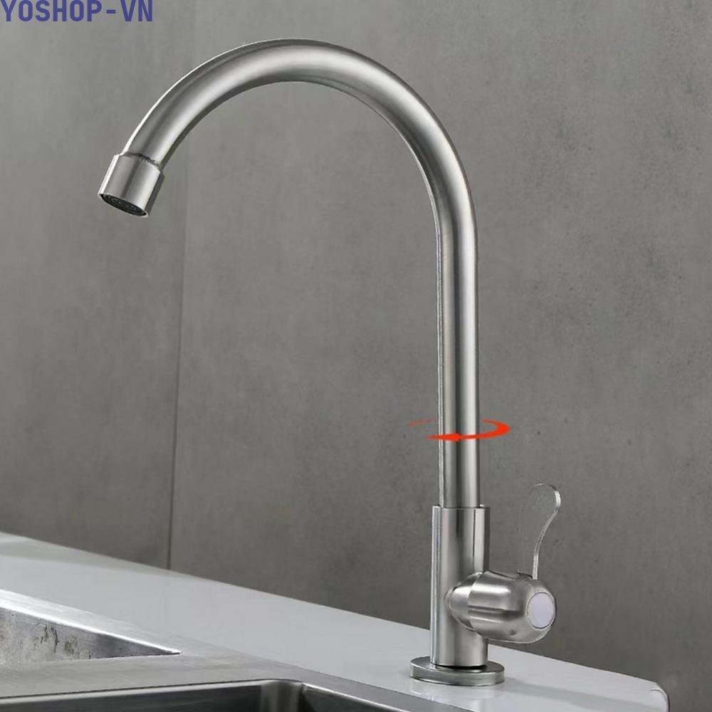 [Ysp]Kitchen Faucet Anti-splash Hole Tap Cold Kitchen Faucet Water Purifier
