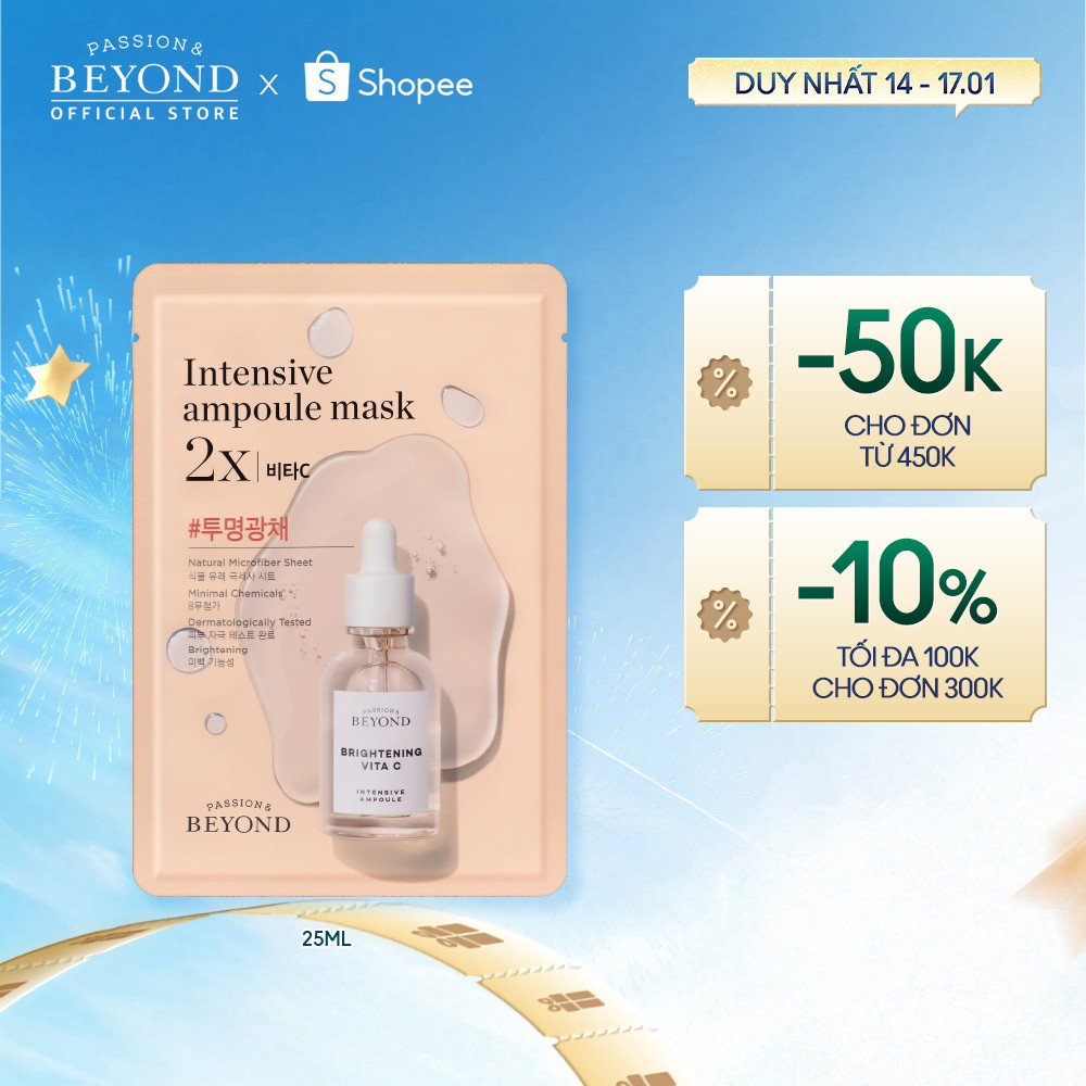 [Beyond Official] Mặt nạ dưỡng trắng Beyond Intensive Ampoule Mask 2X VitaC 25ml