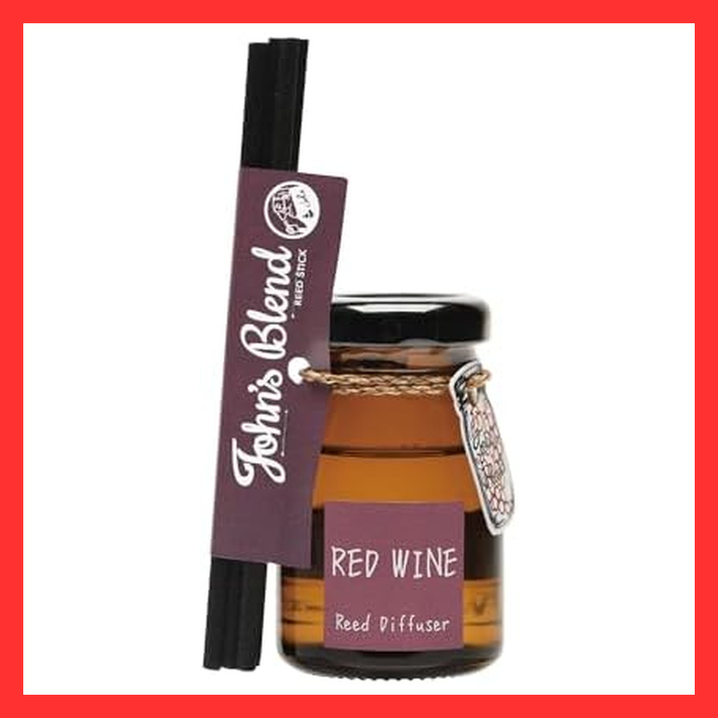 John's Blend Diffuser Red Wine Approximately 1.5 Months 50mL Reed Diffuser Mini Room Fragrance  Dire