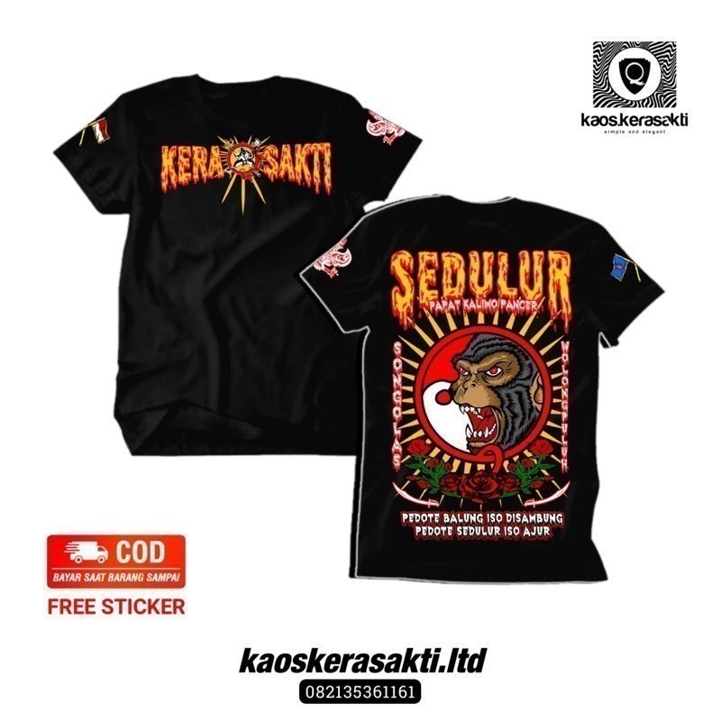 Áo thun Sedulur 4 Ka-5 Pancer thời trang 2026 Model Âm Dương • Iks.pi Area Soft Paper Design