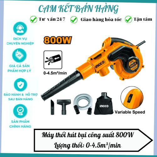 Máy thổi hút bụi 800W Ingco AB8008/AB8038