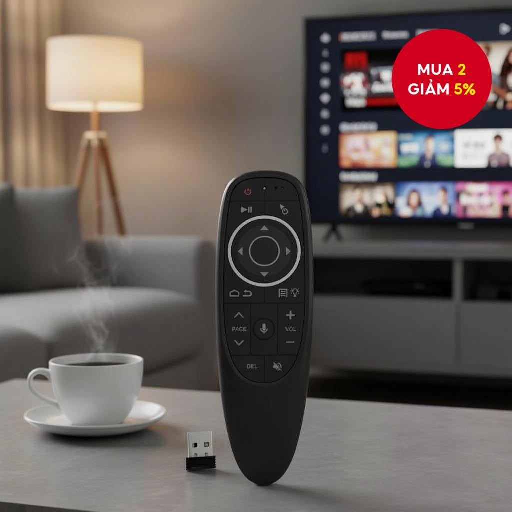 Điều khiển giọng nói G10S/G10S Pro, chuột bay, không dây 2.4G, học lệnh hồng ngoại cho H96 MAX, X88 