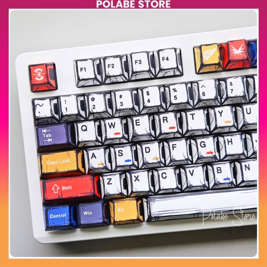 Keycap Comic Noopoo cherry profile Keycap Manga Anime truyện tranh bàn phím cơ Polabe Commerce