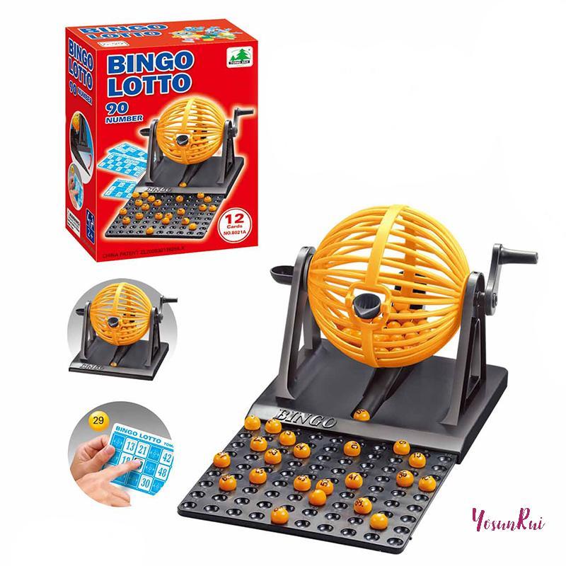 YosunRui] Bingo Chips Đồ chơi Bingo Bộ trò chơi Bingo Máy xổ số Mini Chips Đồ chơi dành cho người lớ