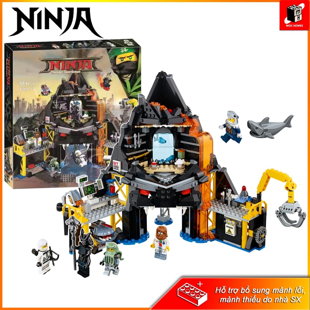 ( Hot ) Mô hình ngẫu nhiên Ninja go căn cứ của Garmadon Movie 10798
