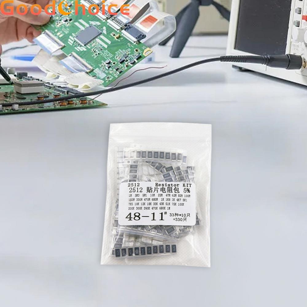【Good】2512 For SMD Resistor Bundle 330pcs 33 Values 1R to 1M Ohm 5% for Repair