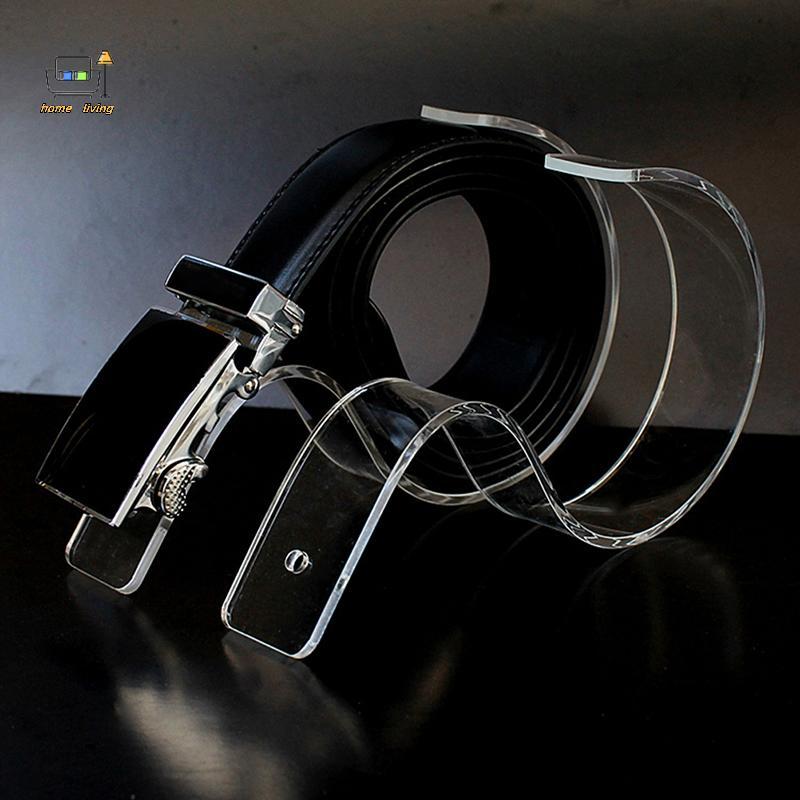 [Onw] Fashion Boutiques Display Props Belt Display Ras Acrylic Girdle Display Stand Holder Desktop [