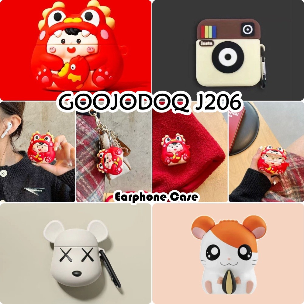 HÀNG CÓ SẴNDành Cho GOOJODOQ J206 Vỏ Silicon Mềm Niche Hoạt Hình Tai Nghe