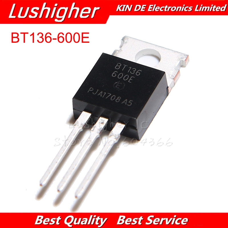 10 CÁI BT136 TO-220 BT136-600 TO220 BT136-600E Triac 600V 4A IC gốc mới miễn phí vận chuyển