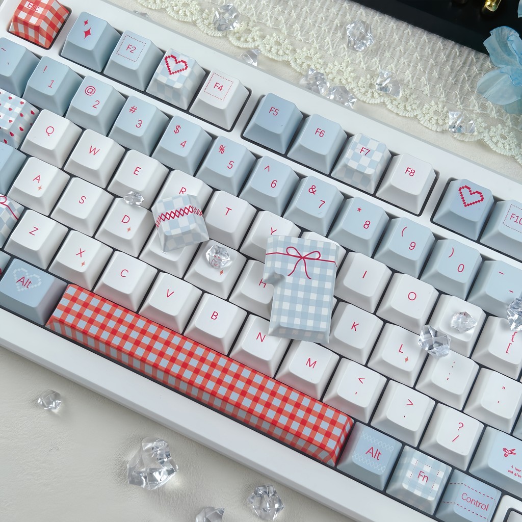 MAIMOOO Sweet Kiss Keycap MOA / Cherry Profile 120 Phím PBT Dye Thăng hoa Aula F75 F99 RK100 Keycaps