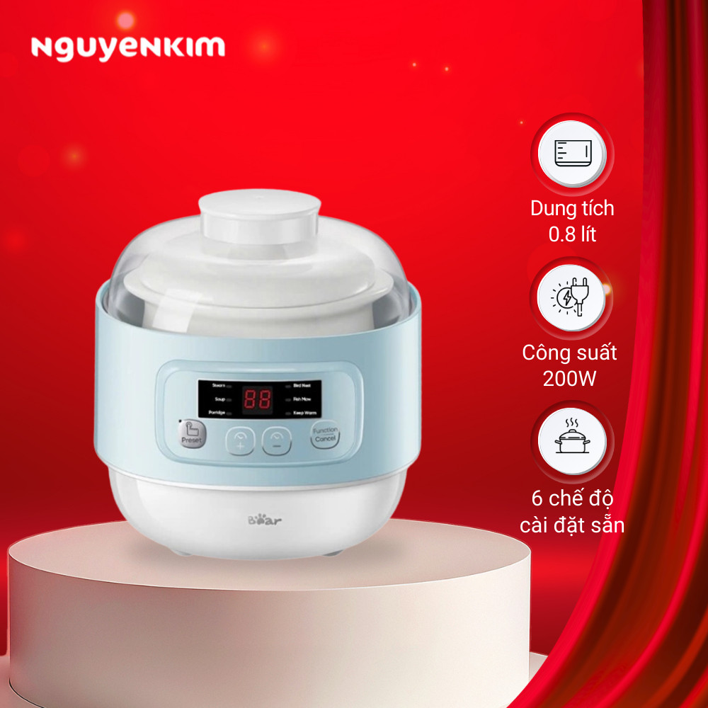 Nồi nấu chậm Bear DDZ-A08T8