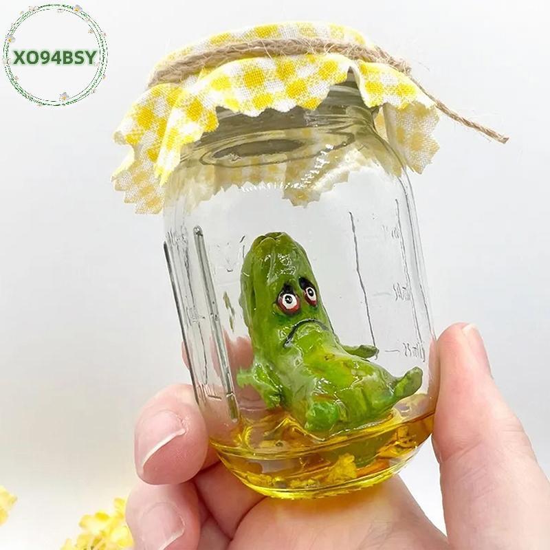 XO94BSY Grumpy Cọc Trong Lọ Điêu Khắc Ngộ nghĩnh Aojiao Jar Cọc Hoạt Hình Hiển Thị Sáng Tạo Mini Gru