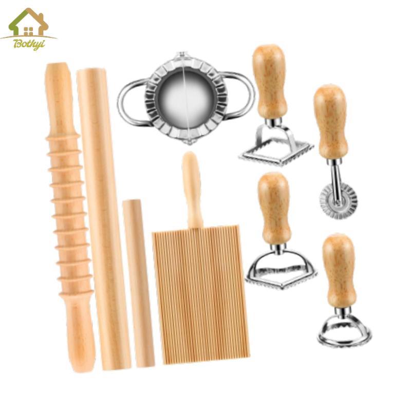 Bothyi Gnocchi Pasta Maker Ravioli Tem Cắt Pasta Bộ Dụng Cụ Làm Bánh