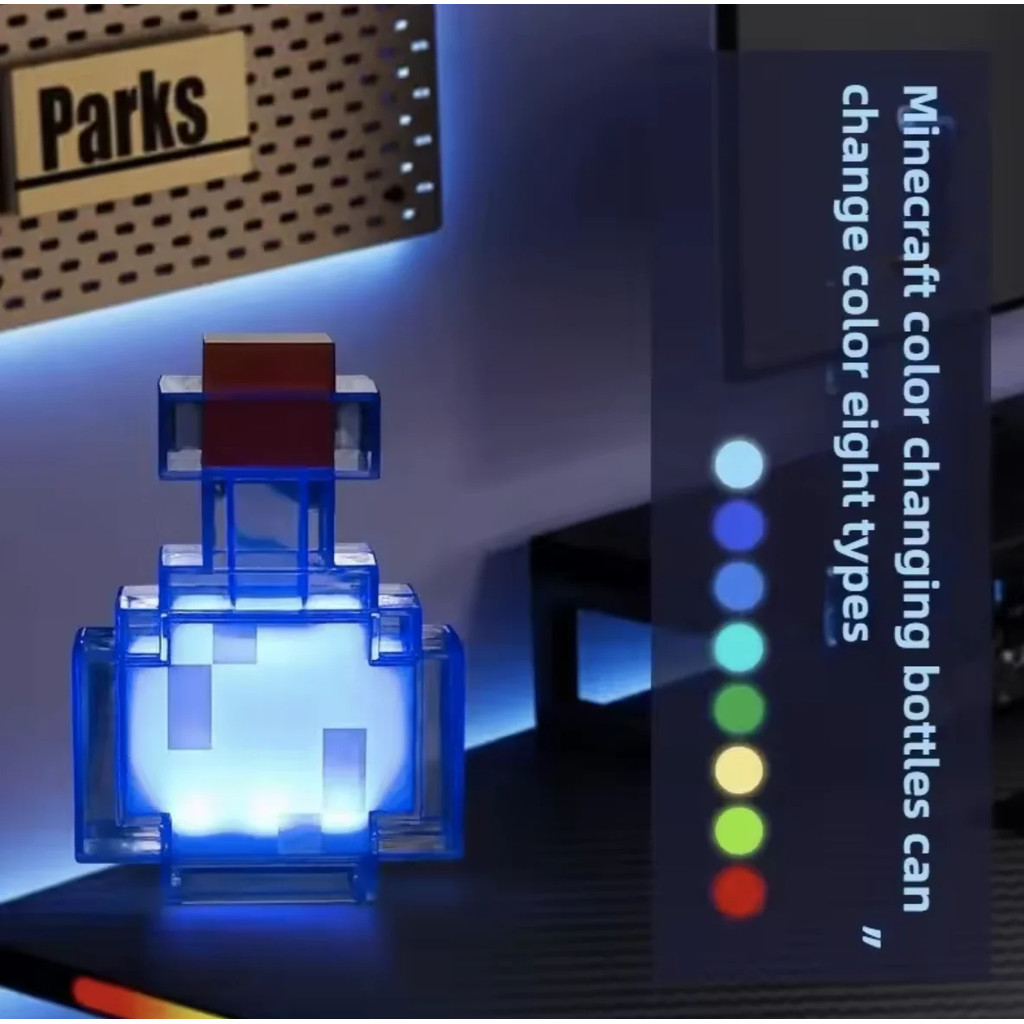 Chai thuốc thay đổi màu Mini Đèn ngủ Tap To Cycle 7 màu, Trang trí bàn làm việc hoàn hảo