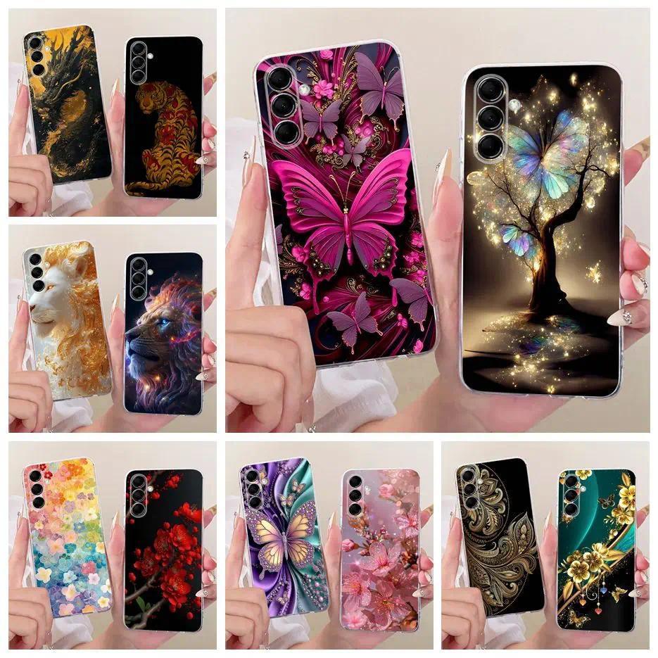 Dành Cho Samsung Galaxy M14 M54 5G Ốp Lưng Cây Bướm Mới Sơn Vỏ Mềm Mỏng Điện Thoại Dành Cho Samsung 