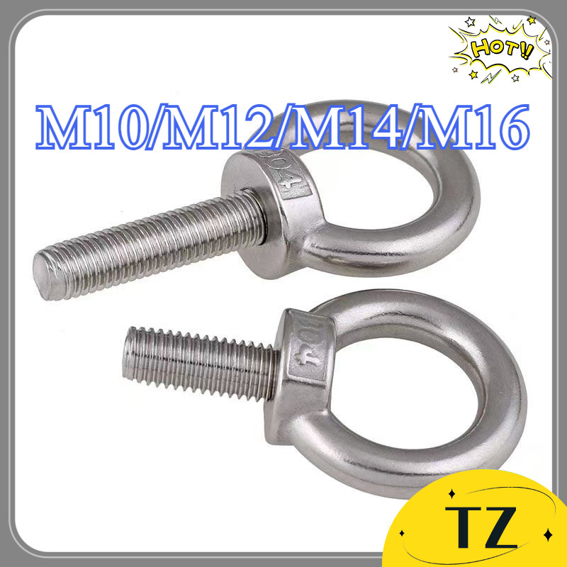 Bulong Móc Cẩu Bulong Mắt Bulong Vòng Chịu Lực - Ren Thép không gỉ 304 M10 / M12 / M14 / M16 【 TZYX-