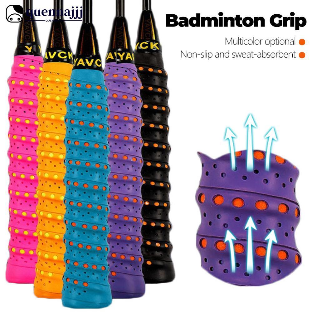 QUENNA Chống Trơn Trượt Mồ Hôi Thoáng Khí Cầu Lông Tay Cầm Tennis Overgrip Băng Thể Thao Cuộn Dây Ch