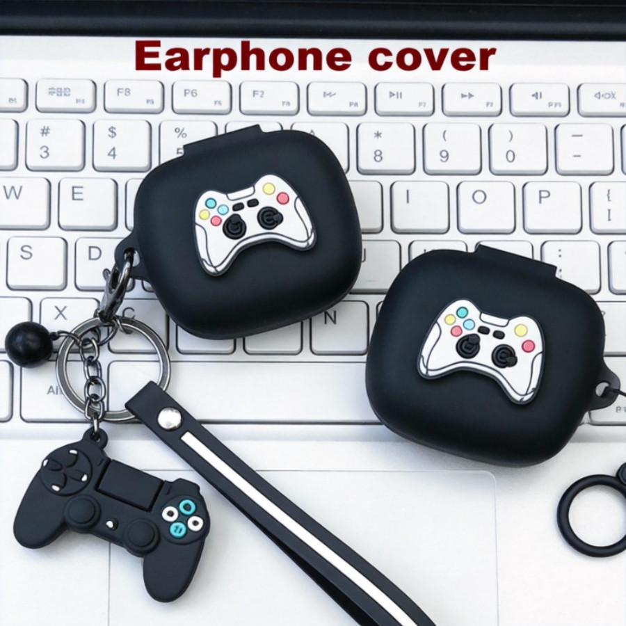 Vỏ hoạt hình cho Redmi Buds 6 Play Case có keychian Vỏ tai nghe silicon Redmi Buds 6Play